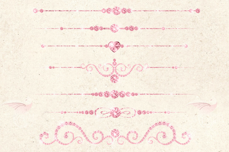 pink-diamond-dividers-clipart