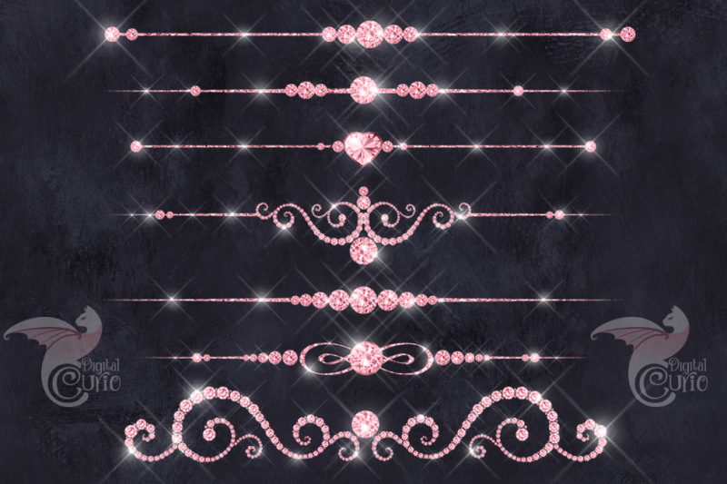 pink-diamond-dividers-clipart