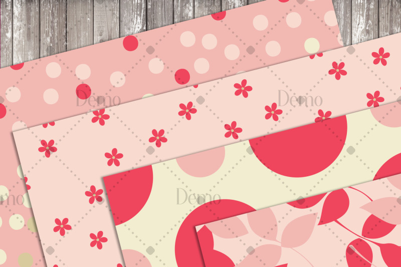 16-seamless-red-spring-flower-papers-polka-dot-chevron-striped-patte