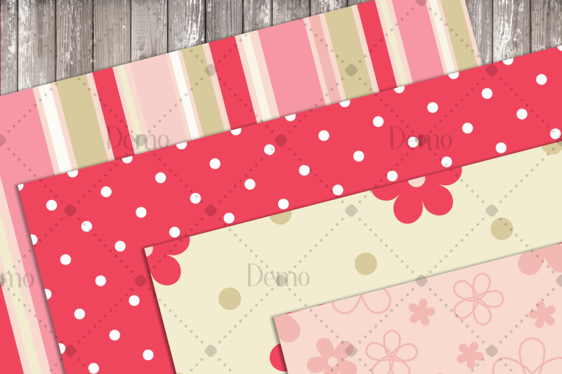 16-seamless-red-spring-flower-papers-polka-dot-chevron-striped-patte