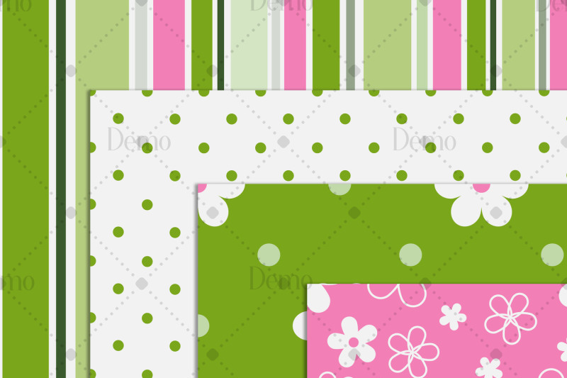 16-seamless-bright-spring-flower-papers-polka-dot-chevron-striped