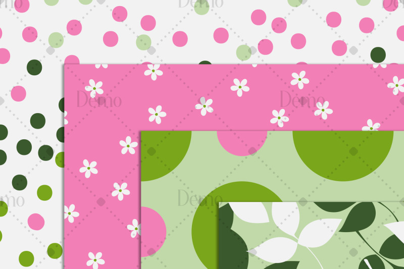 16-seamless-bright-spring-flower-papers-polka-dot-chevron-striped