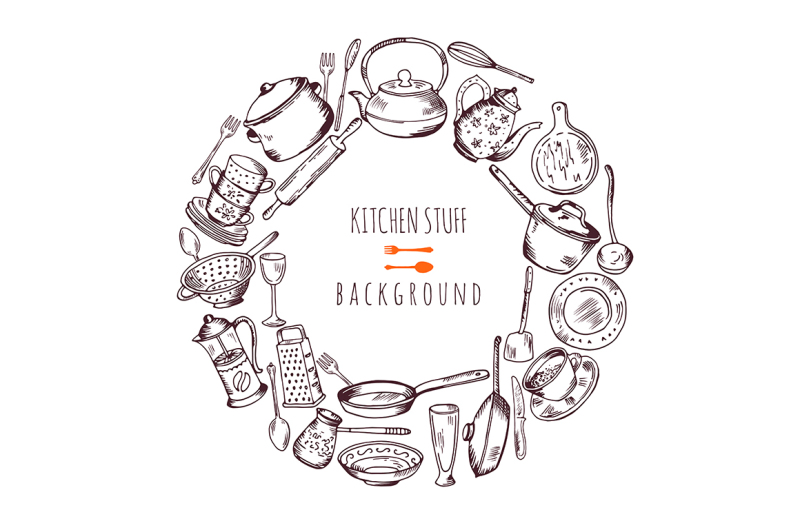 hand-drawn-cooking-icons-in-circle-shape