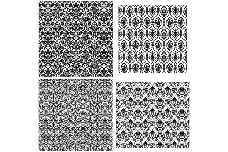 4-damask-seamless-patterns