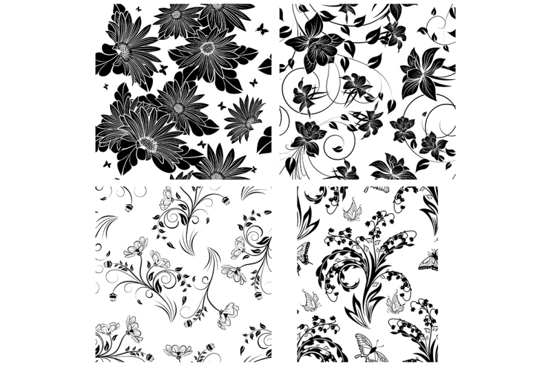 4-floral-seamless-patterns