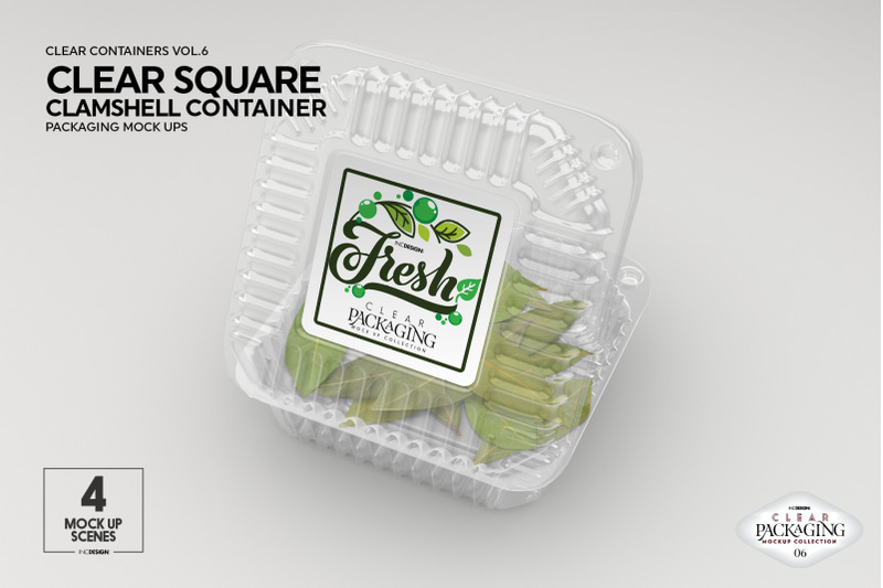 Small Clamshell Packaging Mockup By INC Design Studio ...