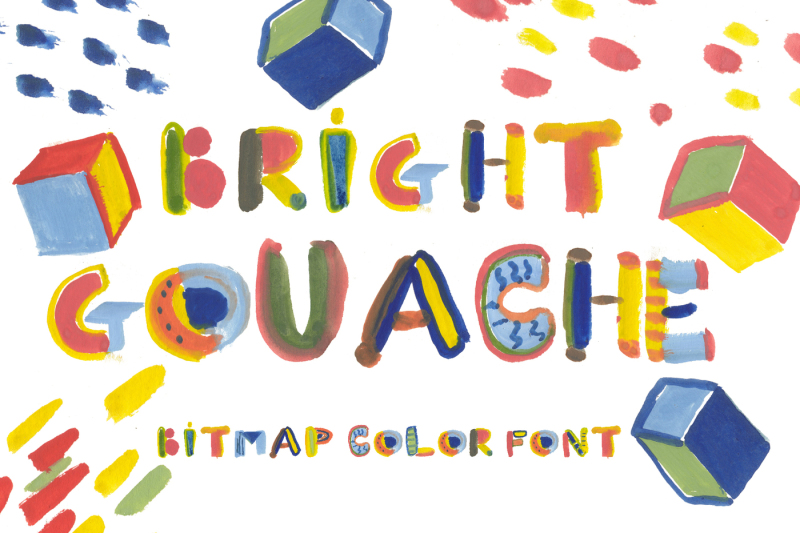 bright-gouache-bitmap-color-font