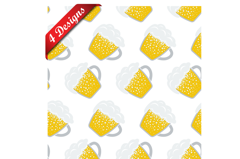 4-seamless-oktoberfest-patterns