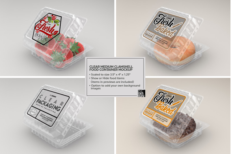 Download Clear Medium Clamshell Packaging Mockup By Inc Design Studio Thehungryjpeg Com