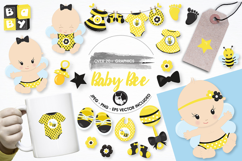 baby-bee-graphics-illustrations