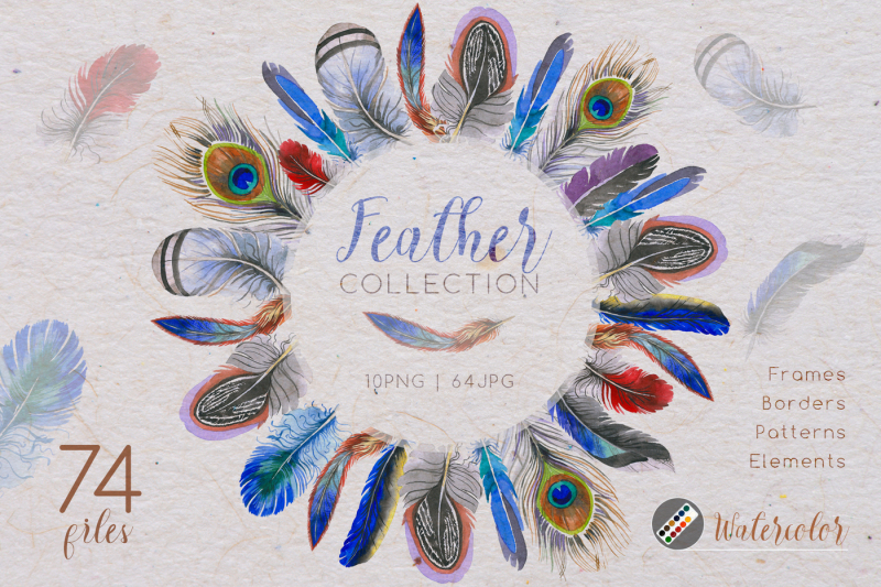 feather-collection-png-watercolor-set