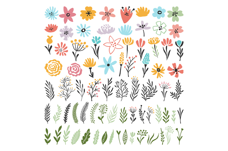 different-florals-elements-for-your-design-project