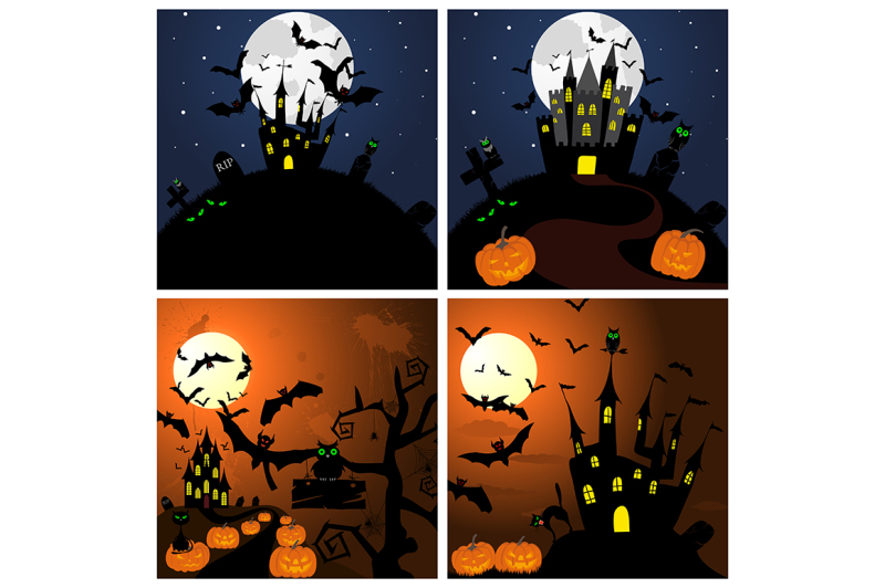 set-of-halloween-greeting-cards