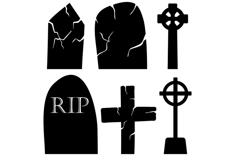 grave-stones-set