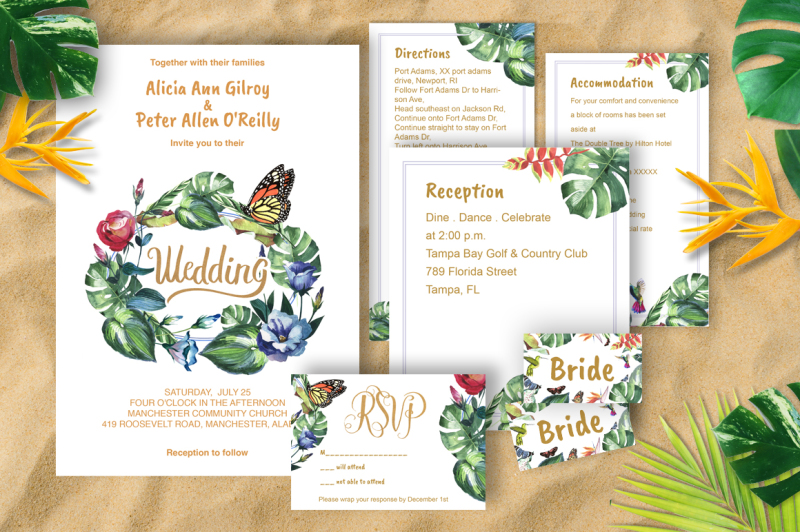 tropical-wedding-invitation-diy