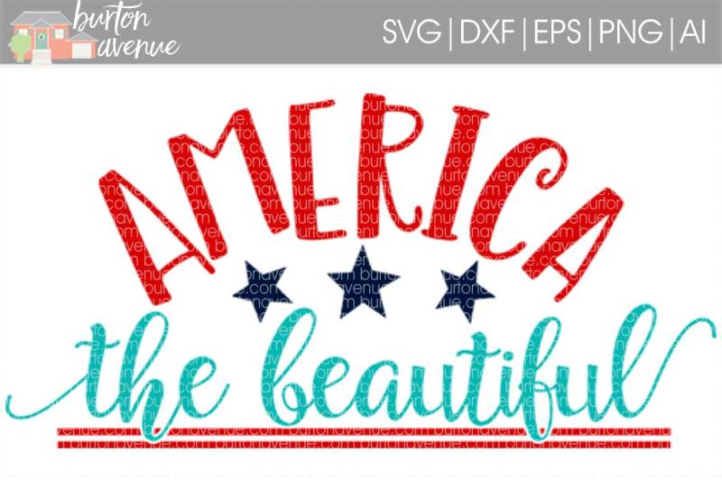 america-the-beautiful-patriotic-svg-cut-file