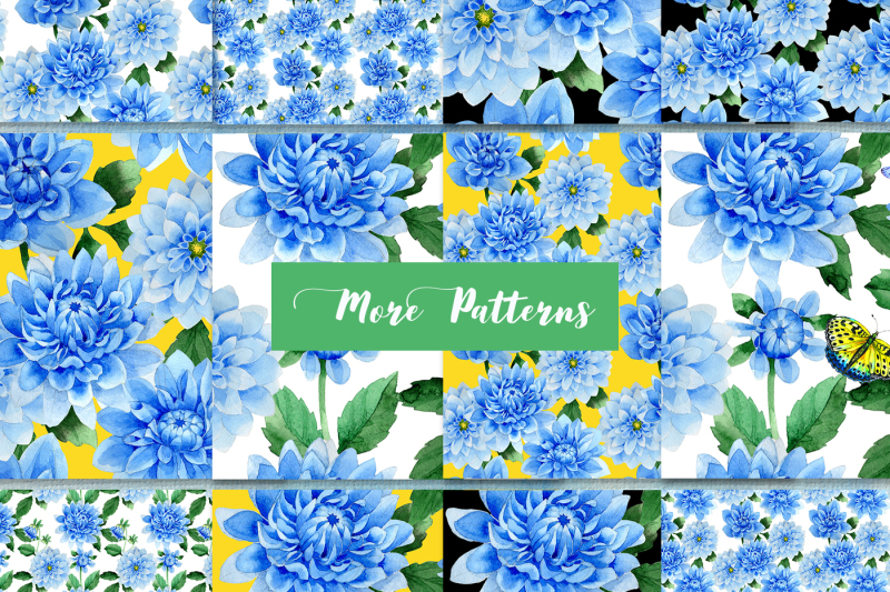 blue-dahlia-great-flowers-png-watercolor-set