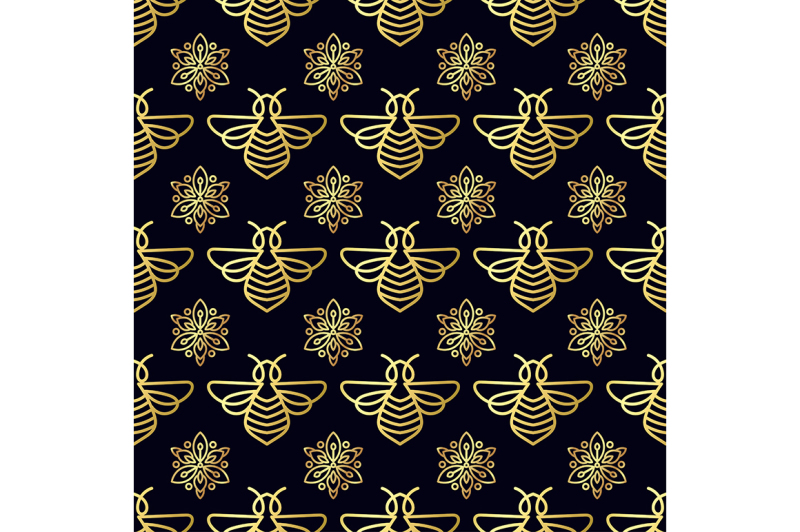 seamless-pattern-with-gold-bee
