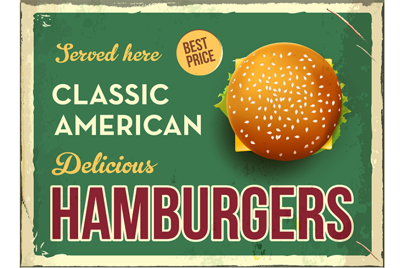 grunge-retro-metal-sign-with-hamburger-classic-american-fast-food
