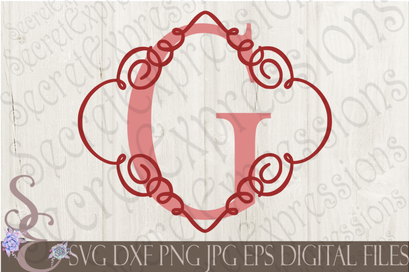 letter-g-initial-swirl-border-monogram-svg