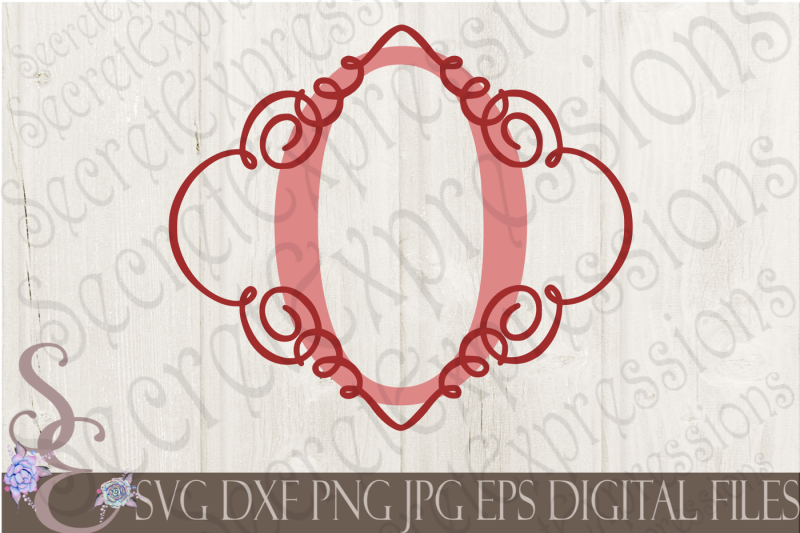 Download Letter O Initial Swirl Border Monogram SVG By ...