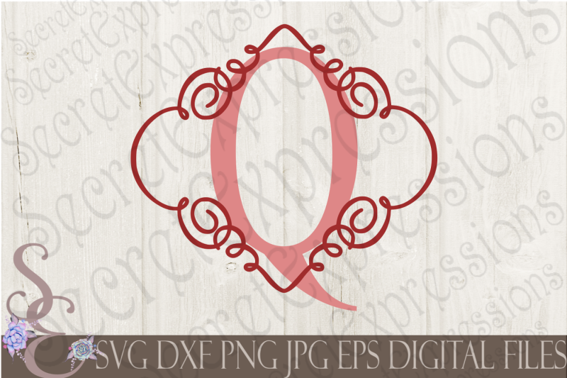 letter-q-initial-swirl-border-monogram-svg