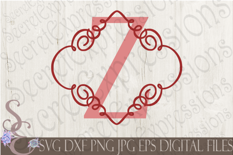 letter-z-initial-swirl-border-monogram-svg