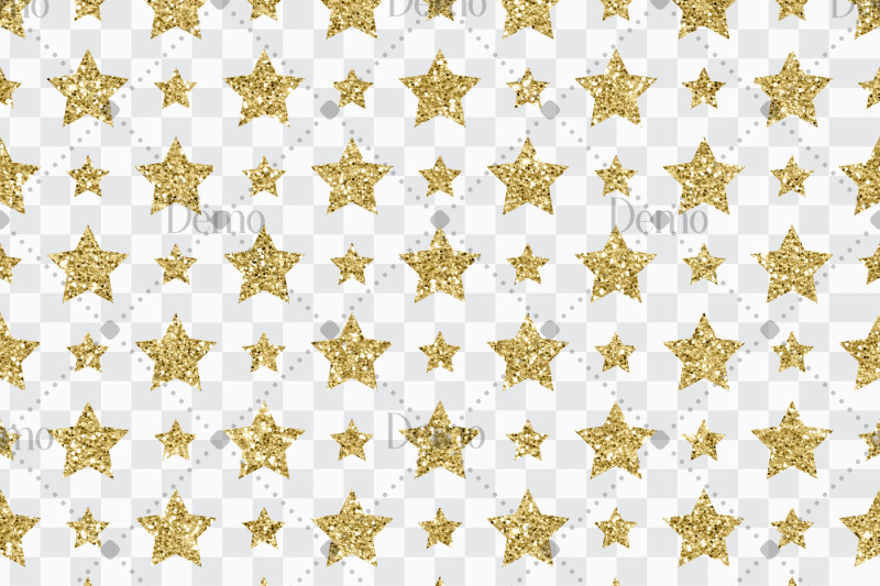 12-gold-glitter-star-overlay-images-seamless-pattern