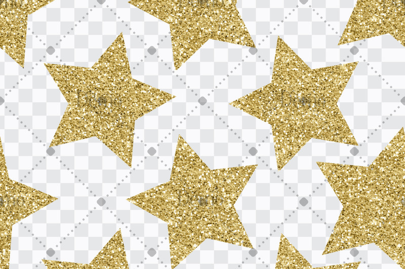 12-gold-glitter-star-overlay-images-seamless-pattern