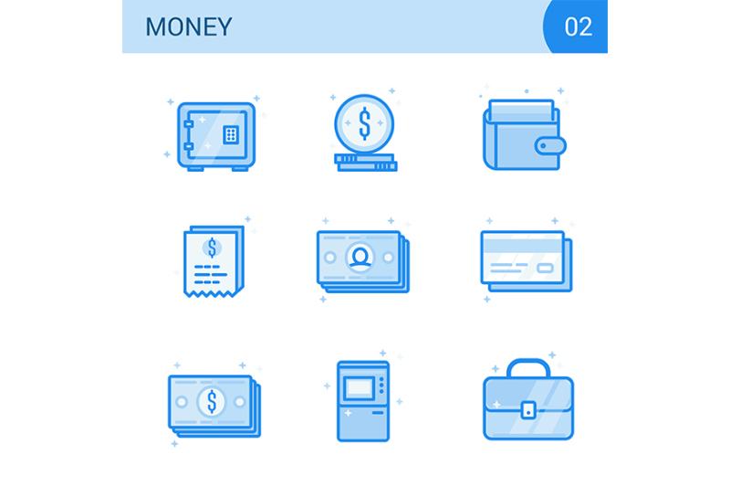 flat-line-money-icon-set-safe-card-cash-wallet