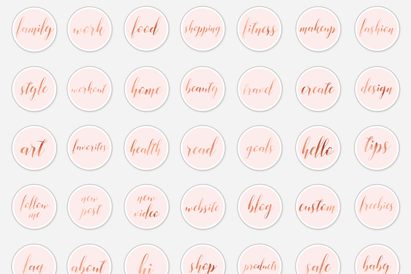 copper-and-pink-instagram-story-icons