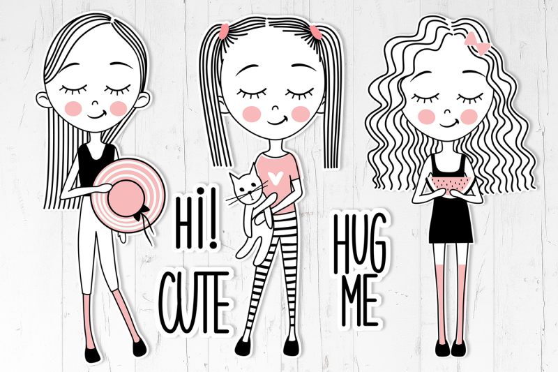 cute-girls-positive-phrases-patterns