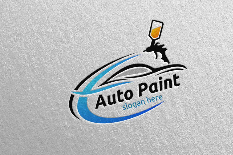 car-painting-logo-with-spray-gun-and-sport-car-concept-2