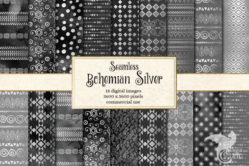 bohemian-silver-digital-paper