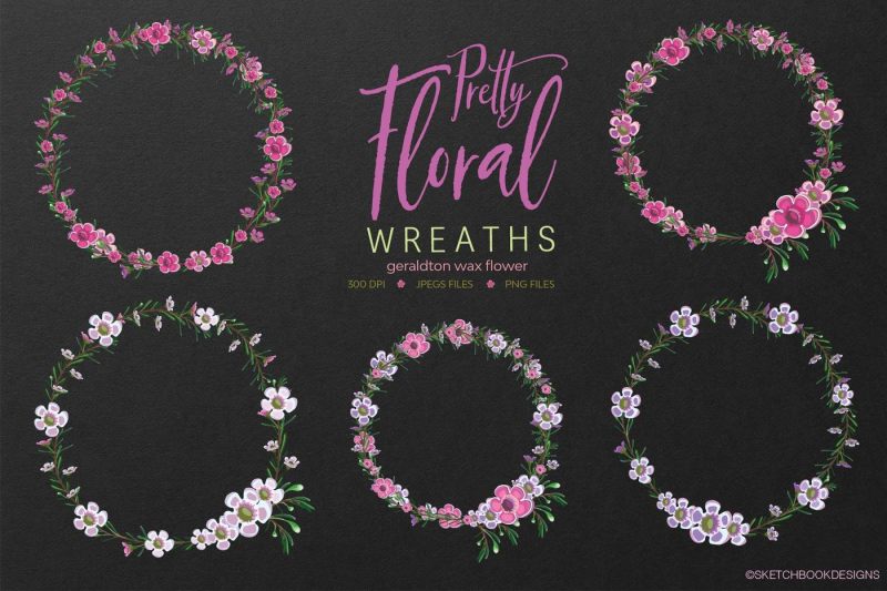 pretty-floral-design-set