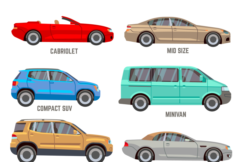 car-types-flat-icons