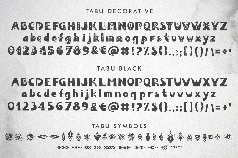 tabu-tribal-font-family