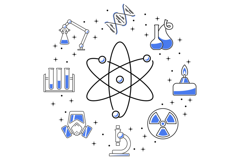 chemistry-icons-in-linear-style