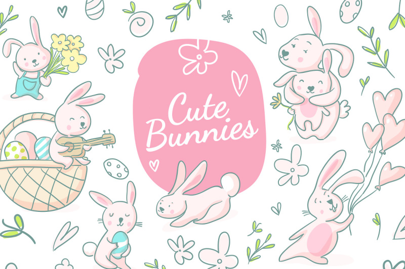 cute-bunnies-set