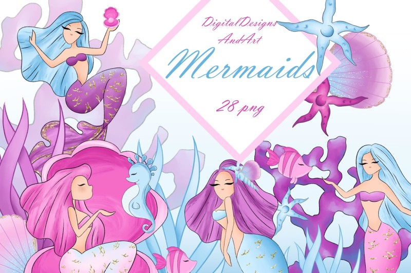mermaids-clipart