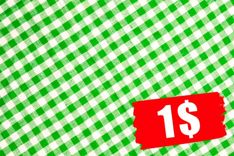 green-checkered-tablecloth-background
