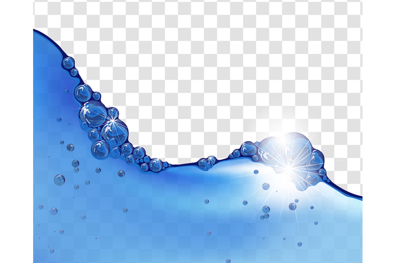 water-wave-background-set
