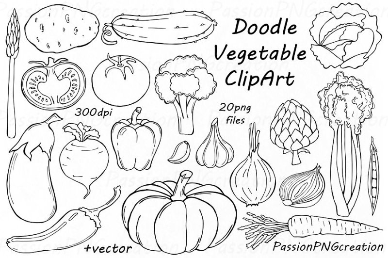 doodle-vegetable-clipart