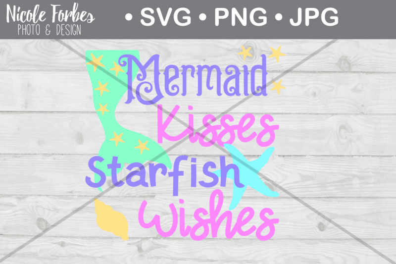 memaid-kisses-starfish-wishes-svg-cut-file