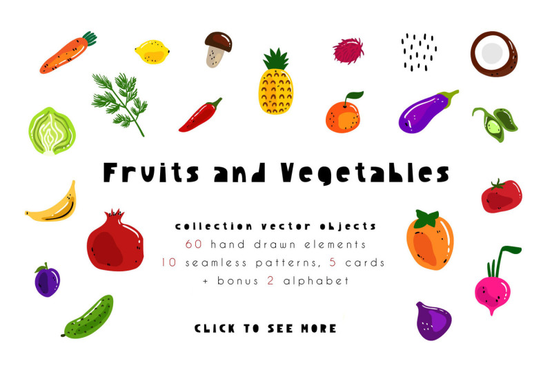 fruits-and-vegetables-vector-kit
