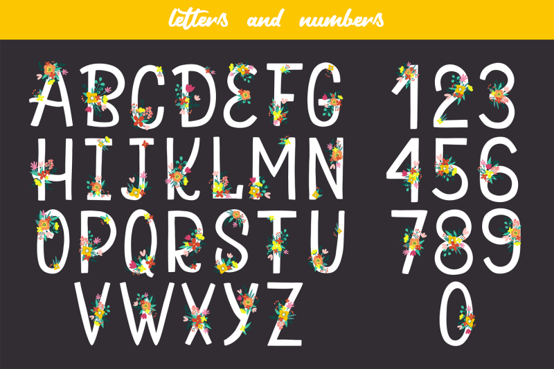 floral-letters-and-numbers
