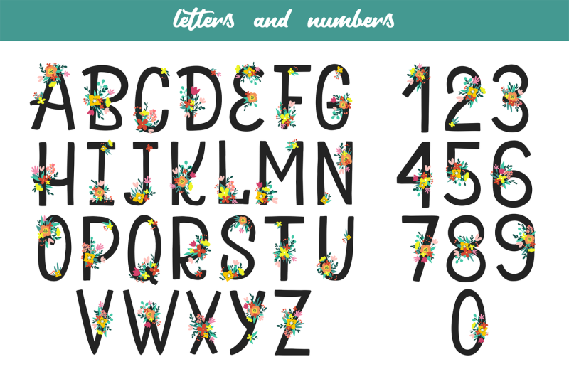floral-letters-and-numbers