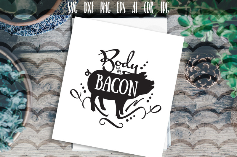 body-by-bacon-pig-silhouette-funny-quotes
