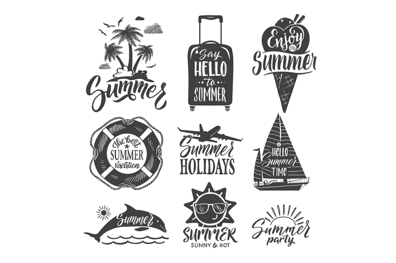 text-logo-for-summer-party-hand-drown-letters-and-design-elements