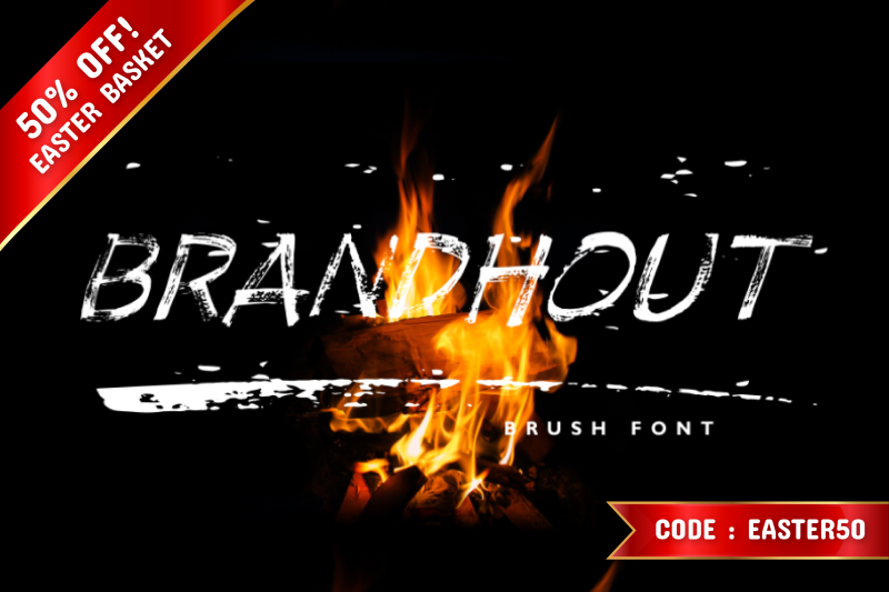 brandhout-brush-font